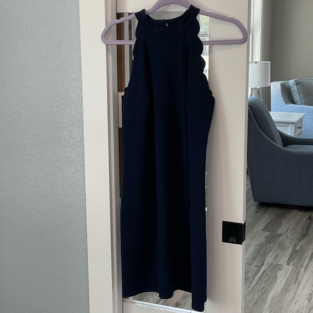 I.N. San Francisco Navy Halter Midi Dress size M